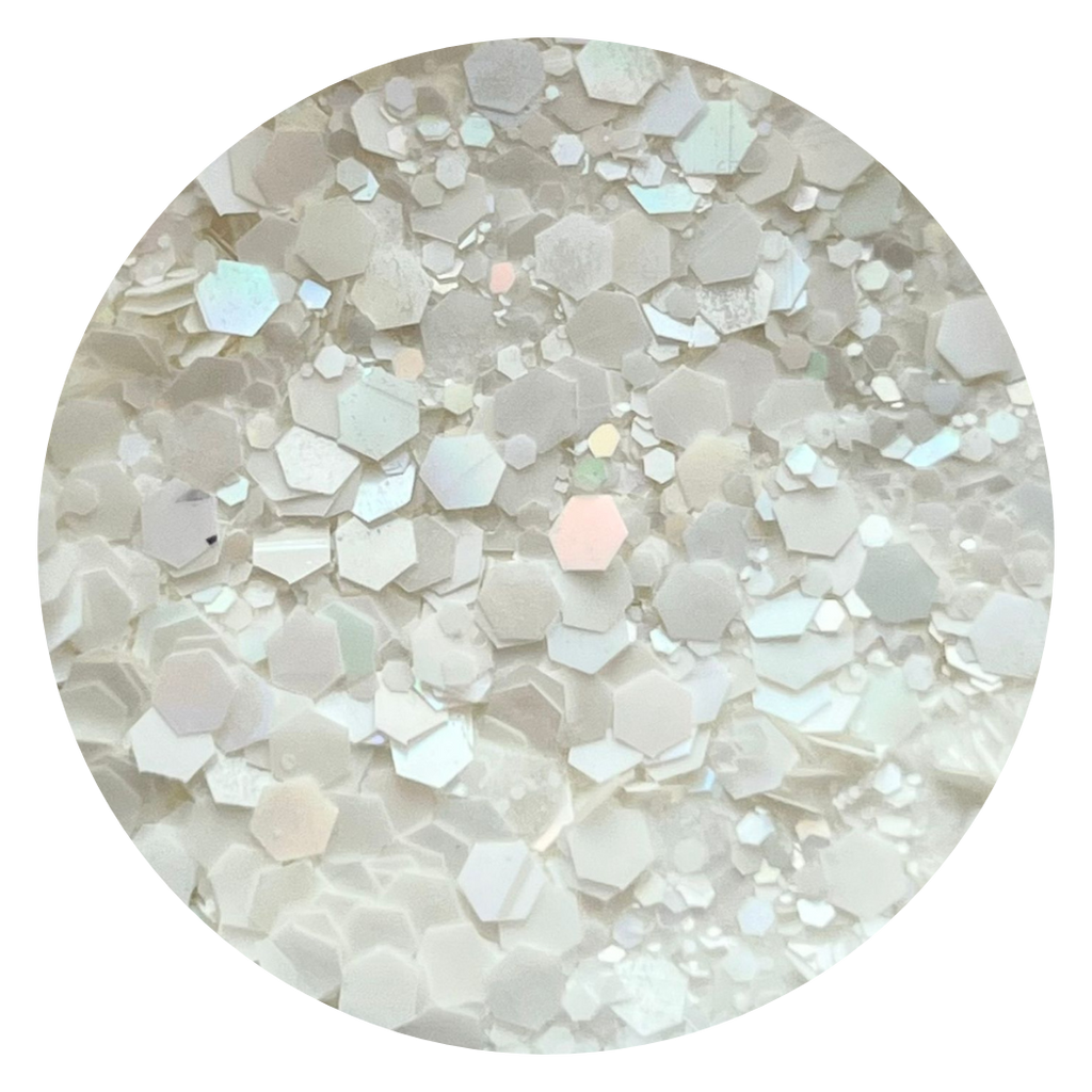 Primrose Powder Color Primrose | Glitter White Acrylic Powder | Bexy Glow